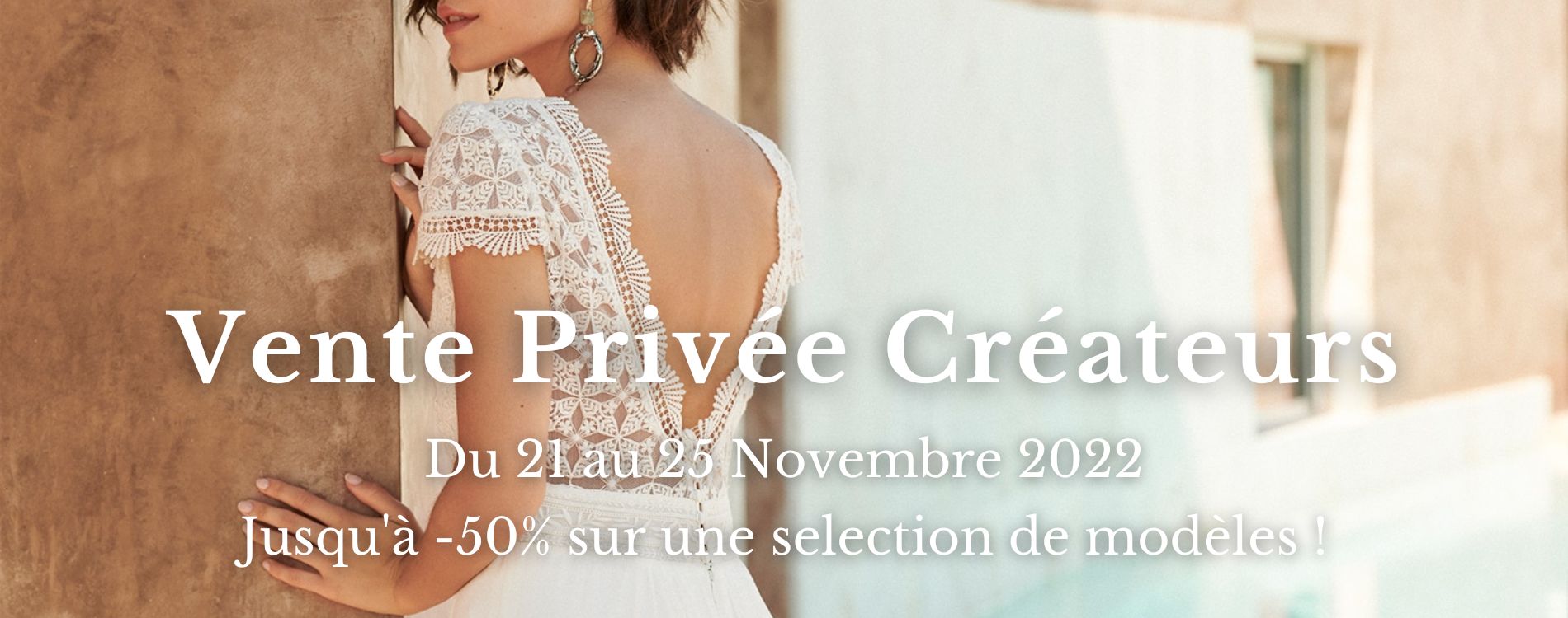 Vente privée shop robe de mariée